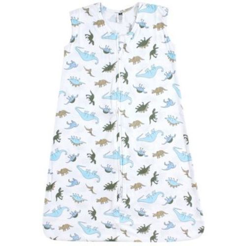 Hudson Baby Infant Boy Cotton Sleeveless Wearable Sleeping Bag, Sack, Blanket, Dinosaurs, 0-6 Months
