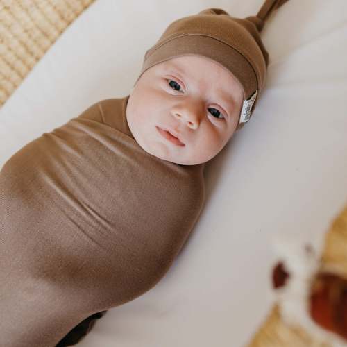 Knit Swaddle Blanket - Gobi