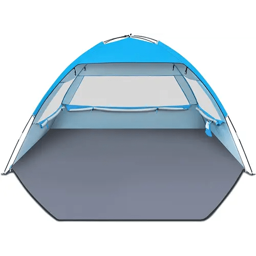 Gorich Beach Tent Sun Shelter for 3/4-5/6-7/8-10 Person with UPF 50+ UV Protection, Lightweight & Easy Setup Beach Shade Canopy, Portable Beach Shade Tent Beach Cabana