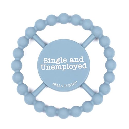 Bella Tunno Happy Teether - Easy Grip Baby Teether Toy, BPA Free Baby Teethers 0-6 Months and 6-12 Months, Food-Grade Silicone Teething Toys for Baby Teething Relief, Single and Unemployed