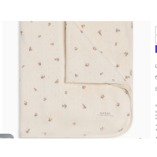 Pointelle Swaddle Blanket