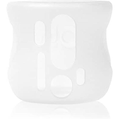 Olababy Silicone Sleeve for Avent Natural Glass Baby Bottles (4 oz, Translucent)