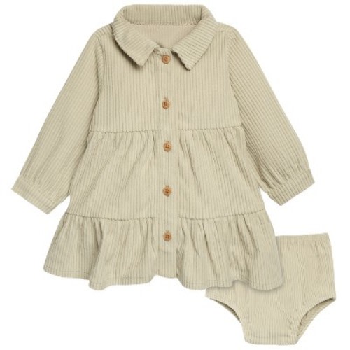 Modern Moments™ by Gerber Baby Girls' 2-Piece Dress Set, Sage, 3-6 Months