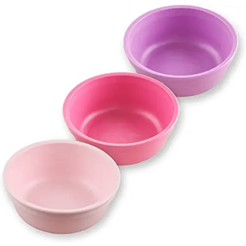 Re-Play 12 Oz. Toddler Bowls for Snack and Everyday Dining - Dishwasher and Microwave Safe - Made in USA - Set of 3-5.75" x 5.75" x 2" - Princess