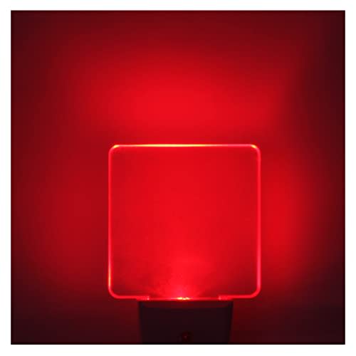 U4GLORY Red Night Lights Plug in 2 Pack, 0.5W Red Light Night Light with Dusk to Dawn Sensor, Auto On/Off LED Night Light Plug into Wall Pefect for Babyroom, Bedroom, Bathroom