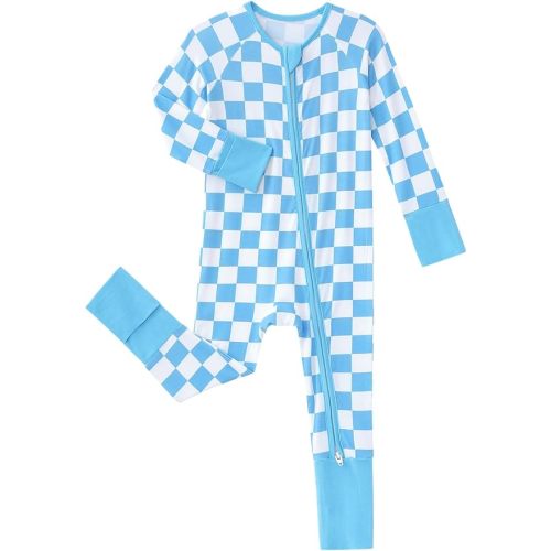 Baby Viscose from Bamboo Pajamas - Infant Boys Girls Footless Zippy Pjs Sleep 'N Play Clothes - One Piece Romper