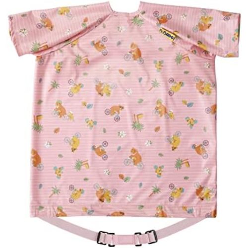 BIBaDO - Short Sleeve Baby Bibs - Babies & Toddlers 6-36 Months - Coverall Baby Led Weaning Bib - Easy Wipe, Soft, Waterproof