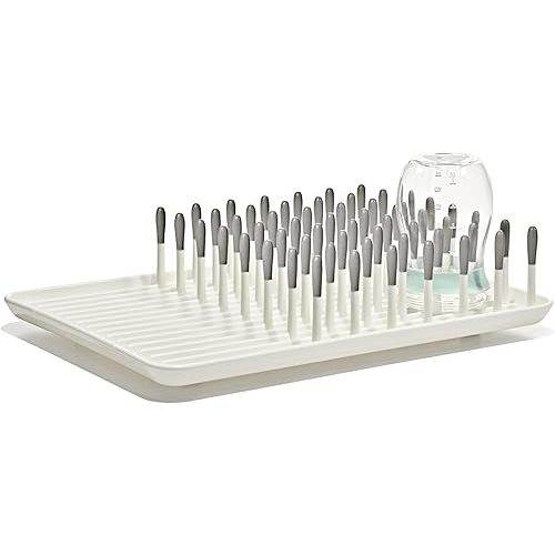 OXO Tot Baby Bottle Drying Rack, Gray, Newborn Essentials Must-Have