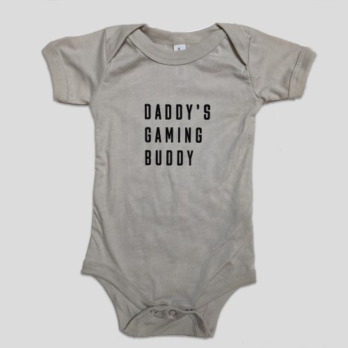 Daddy's Gaming Buddy Onesie in Sand