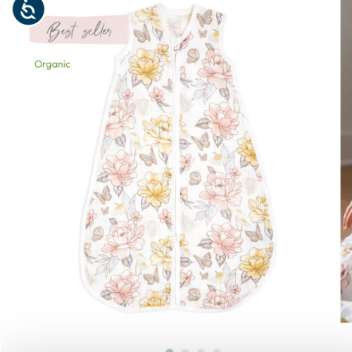 organic cotton light sleep sack TOG 1.0 earthly | aden + anais