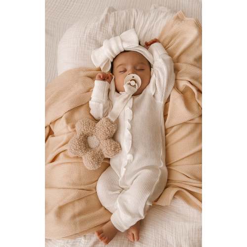 WAFFLE SWADDLE BLANKET | OAT
