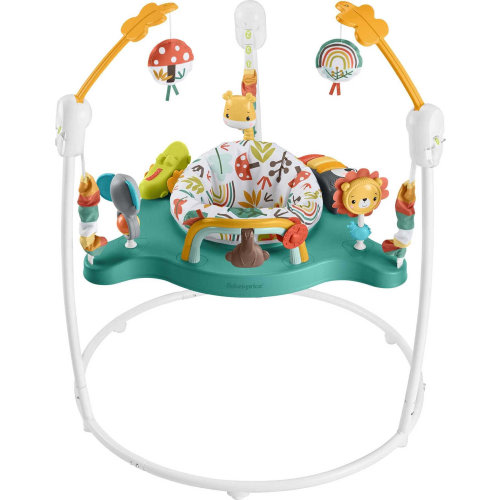 Fisher-Price Infant Bouncer, Whimsical Forest Jumperoo, Standing Play Activity Center with Music and Lights