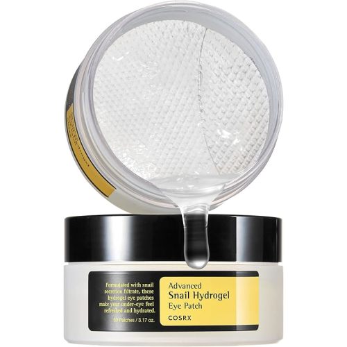 COSRX Advanced Snail Hydrogel Eye Patch (60pc), Gel Serum Mask, Puffy Undereye Treament, Fine Lines, Refresh, Hydrate| Paraben free, Korean Skin Care