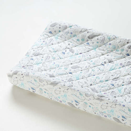 Stay Cool Sea Organic Cotton Baby Changing Pad Cover