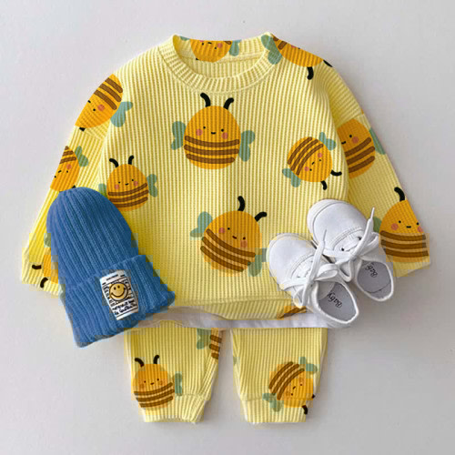 Baby Cute Bees Waffle 2-piece Set