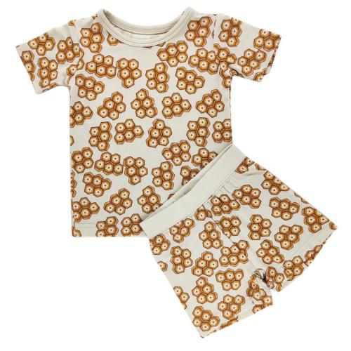 Sweet Honeycomb Bamboo Shorts Set