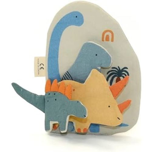 Soft Crinkly Dinosaur Baby Book 0-12 Months