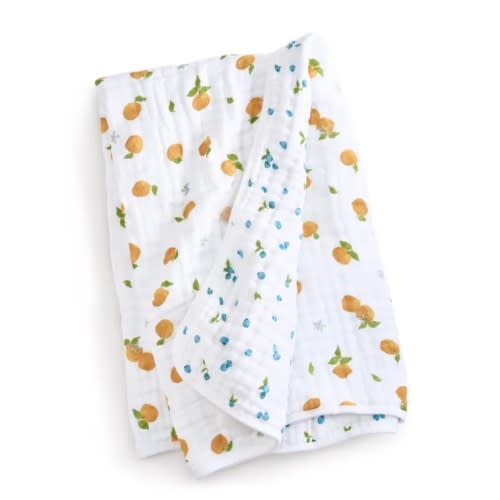 aden + anais Organic Cotton Muslin Blanket in Fresh Fruit