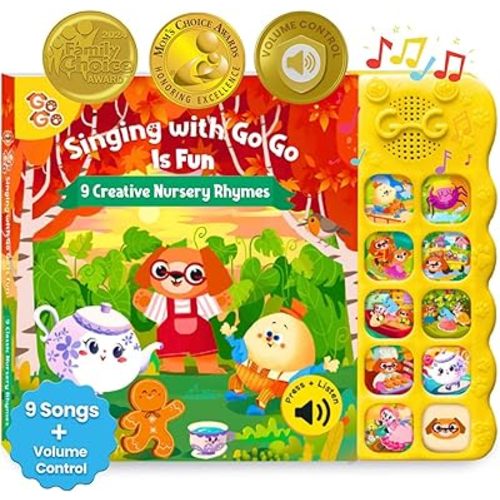 GO GO Creative Nursery Rhymes: Nursery Rhyme Books, Sound Books, 9 Songs, Musical Books for Toddlers 1-3, Talking Books for Toddlers 1-3, Music Books for Toddlers 1-3, Baby Music Book