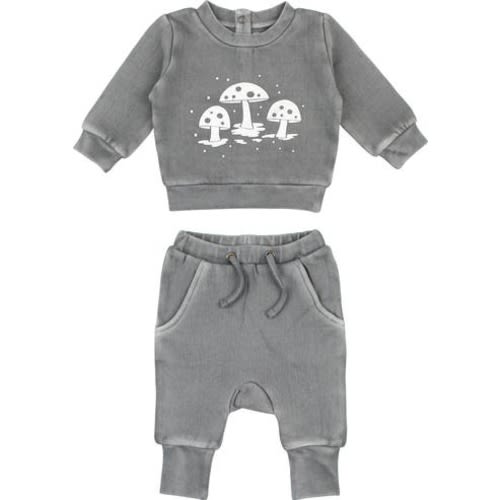 Cozy Organic Cotton Graphic Sweatshirt & Joggers Set
