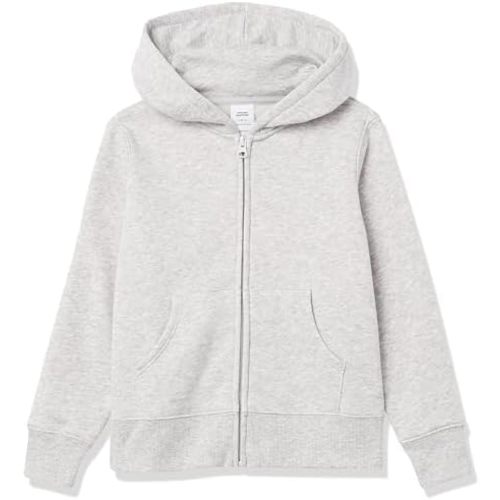 Amazon Essentials Girls and Toddlers' Fleece Zip-Up Hoodie Sweatshirt
