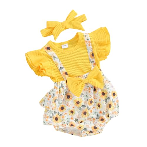 Baby Girls Summer Denim Romper Clothes Dress Newborn Onesie Sunsuit 3 6 9 12 18 Months One-Piece Jumpsuits Outfits