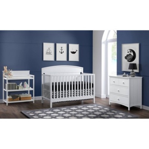 Oxford Baby Baldwin 4-in-1 Convertible Crib - White