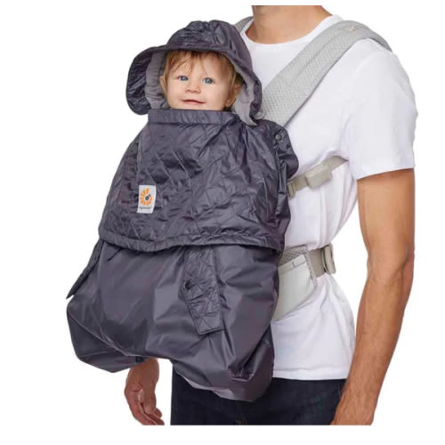 All Weather Baby Carrier Cover: Charcoal | Ergobaby