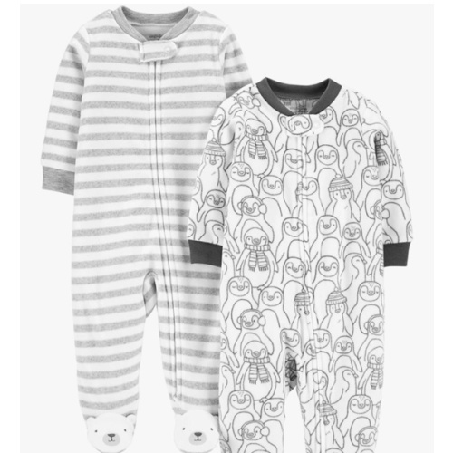 Simple Joys by Carter's Baby 2-Pack Neutral Fleece Footed Sleep and Play