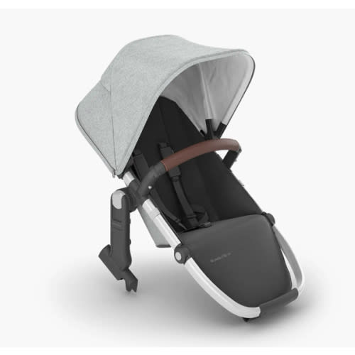Rumbleseat V2+ Stella - Grey Brushed Mélange | Silver Frame | Chestnut Leather - Stella - UPPAbaby