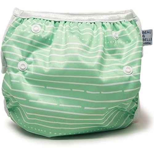 Reusable Baby Swim Diapers (Sizes N–5) – Adjustable, Easy-Wash Nageuret Reusable – Soft, Breathable, Waterproof Swim Wear for Baby & Newborn!