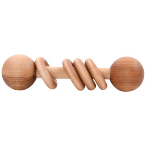 Wooden Baby Rattle - Made in USA - Organic Finish