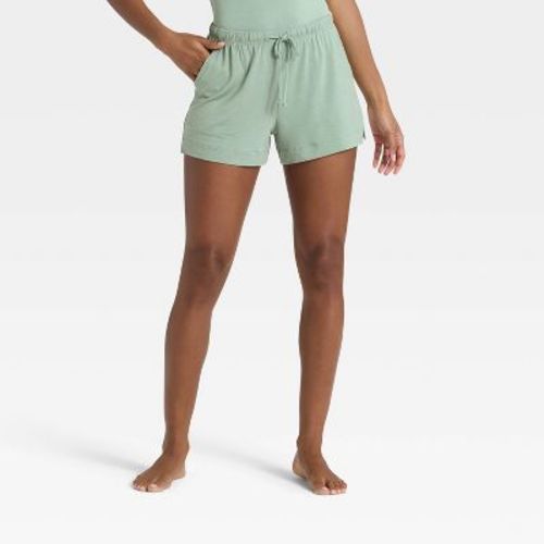 Women's Cloud Knit Pajama Shorts - Auden™ Green M