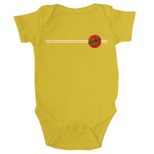 Santa Cruz Classic Dot One Piece Infant T-Shirt - Gold | SoCal Skateshop