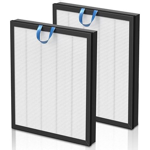 Vital 200S Replacement Filter for LEVOIT Vital 200S Vital 200S-P Air Purifier, HEPA and High-Efficiency Activated Carbon Filter, Vital 200S-RF, LRF-V201-WUS, 2 Pack, White