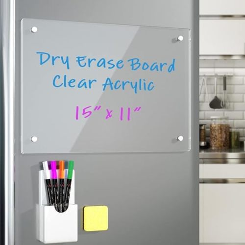 RAXMIN Clear Magnetic Dry Erase Board