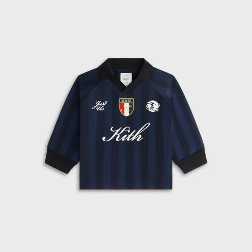 Kith Baby Long Sleeve Soccer Jersey Polo - Gulf