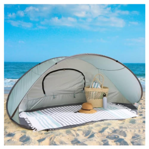 Pop-Up Beach Tents - Instant Shade Canopies with UV Protection, Water and Wind-Resistance, Perfect for Sun and Camping by Wakeman Outdoors