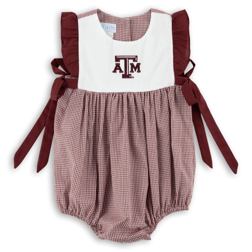 Texas A&M Infant Bessie Embroidered Bubble Bodysuit