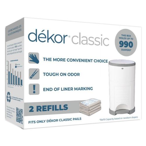 Diaper Dekor Classic Diaper Pail Refills - 2pk