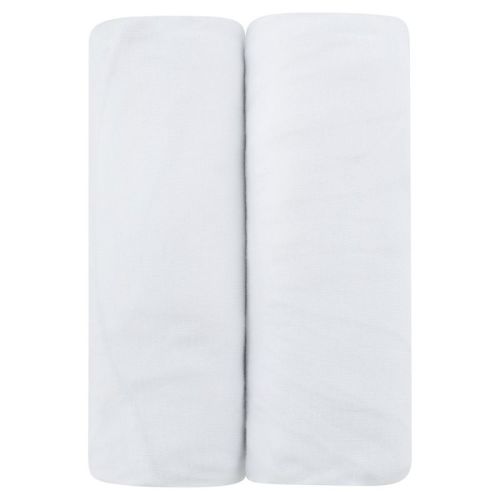 Ely's & Co. Baby Fitted Bassinet Sheet 100% Combed Jersey Cotton 2 Packs Gender Neutral