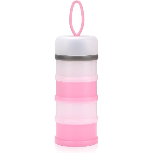 Accmor Baby Formula Dispenser On The Go, Stackable Formula Dispenser Formula Container to Go, Non-Spill Portable Milk Powder Kids Snack Storage Container, BPA Free