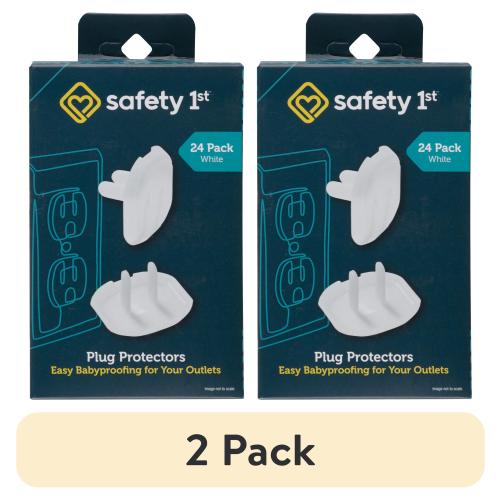 (2 pack) Safety 1st Plug Protectors (24pk), White, Toddler