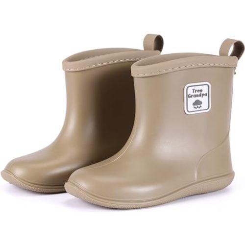 Toddler Rain Boots Baby Rain Boots Short rain boots for toddler Easy-on Lightweight and Waterproof
