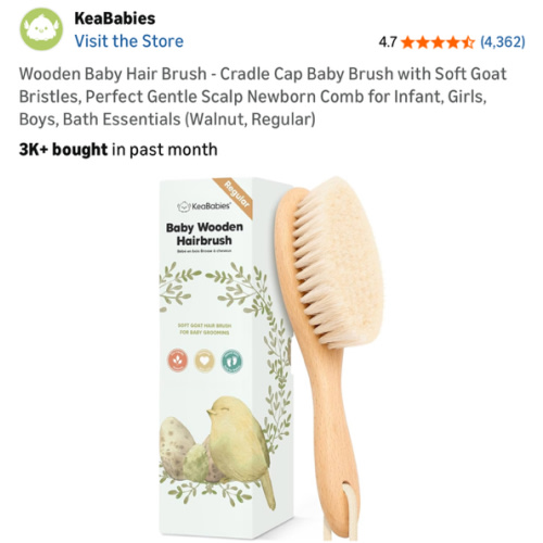 Amazon.com : wooden baby hair