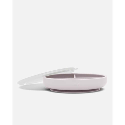 Suction Plate + Lid - Lavender / 1 Pack