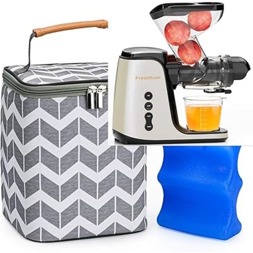 Momojing Breastmilk Cooler Bag and Baby Bottle Bag with Ice Pack Include, Fits 4 Large Baby Bottles Up to 9 Ounce for Nursing Mother