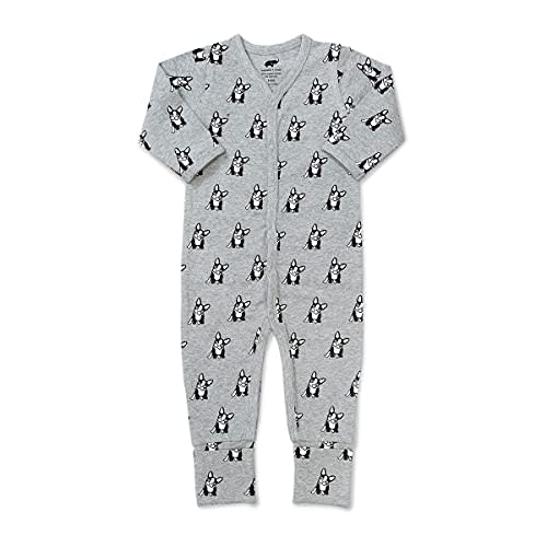 MONICA + ANDY On the Go One-Piece for Baby Girls & Boys (0-9+ Months) – Soft Long Sleeve Romper, Made with Organic Cotton