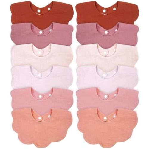Baby Bibs Muslin Drool Teething Drooling Bibs for Baby Girl Boy Muslin Cotton