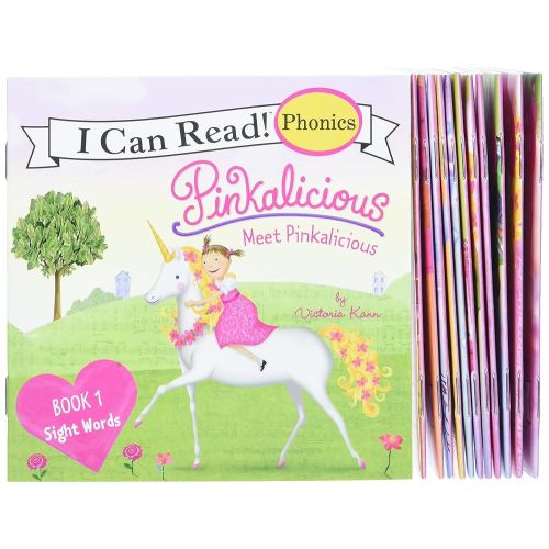 Pinkalicious 12-Book Phonics Fun!: Includes 12 Mini-Books Featuring Short and Long Vowel Sounds (I Can Read Phonics)